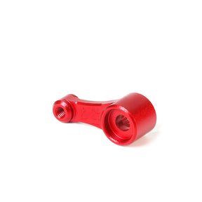 LC Racing L5051 aluminum BHC servo horn with 23T and 3mm extension, shown in silver with mounting holes on a clean background.