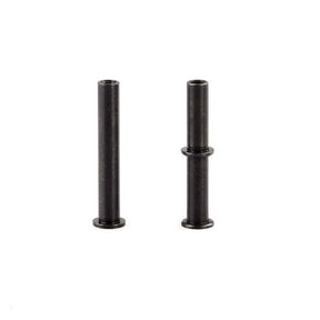 LC Racing L6030 steering post set showing metal posts and mounting hardware on a clean background.