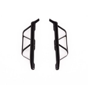LC Racing L6035 225mm wheelbase chassis side guard set shown in black with detailed design for RC car protection.