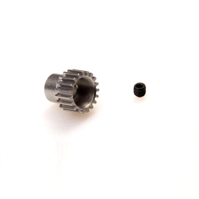 LC Racing L6144 0.5 Mod 20T pinion gear for 3.175mm shaft, shown in this close-up image.