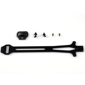 LC Racing L6158 225mm wheelbase carbon fiber upper deck showcasing lightweight, durable RC car chassis component with precise craftsmanship.