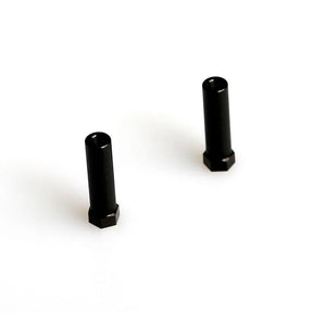 LC Racing L6225 LC12 aluminum battery post with a shiny metallic finish and detailed threading for secure connection.