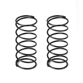 LC Racing L6275 rear springs for L38 6T 1.1D RC car, showing a close-up of the black spring coil.