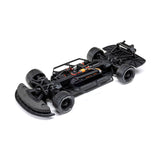Losi 1/12 asphalt late model 2s AWD RC race car with detailed body and racing wheels, ready for high-speed remote control racing.