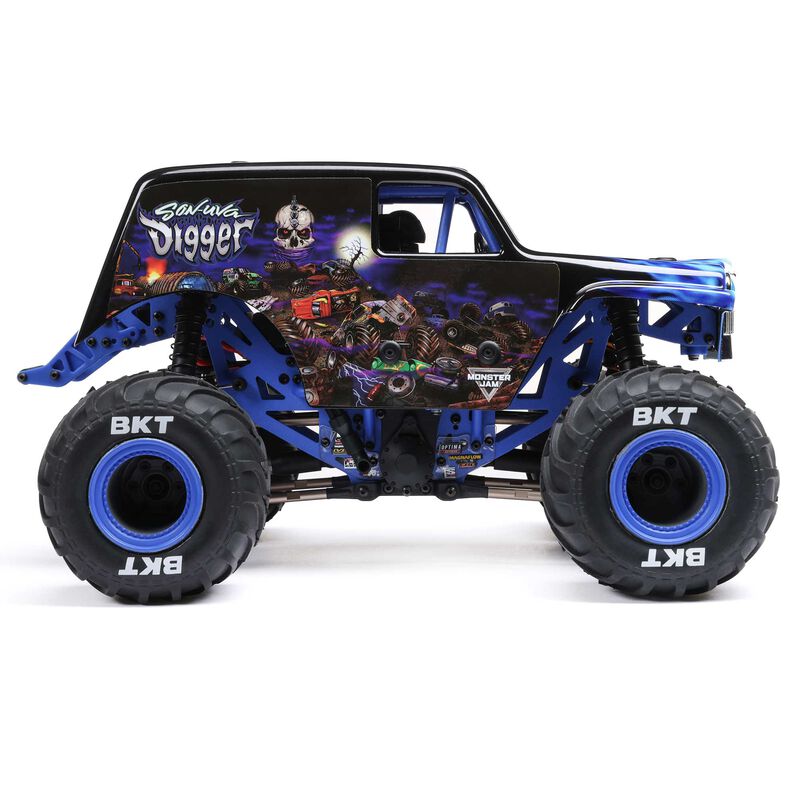Losi: 1/18 Mini LMT Son Uva Digger 2S 4X4 RTR Brushed Monster Truck