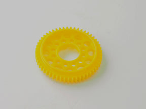 PN Racing machine cut Delrin 64P 53T PNWC spec spur gear for RC cars, showing the gear's detailed teeth and durable material.