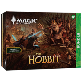 MTG The Hobbit Bundle by Wizards of the Coast featuring cards and themed artwork in a collectible card game box