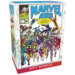 Marvel Super Heroes gift bundle featuring Magic: The Gathering cards and accessories from Wizards of the Coast.