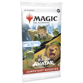 MTG Avatar The Last Airbender Jumpstart Booster Pack by Wizards of the Coast, featuring colorful card artwork and branding.