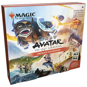 Avatar The Last Airbender scene box by Wizards of the Coast featuring colorful artwork from the popular animated series.