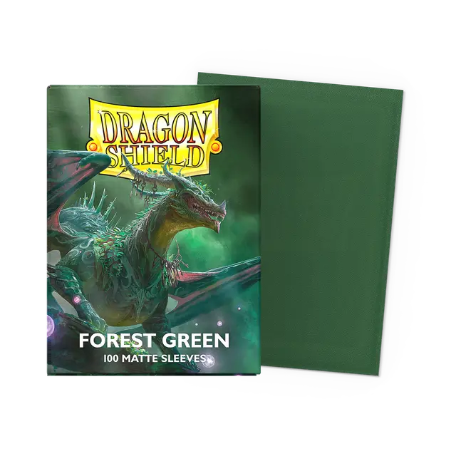 Matte Forest Green Standard Sleeves