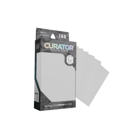 Orange Nebula Curator Palette Series Standard Sleeves for cards, featuring parchment-colored card sleeves from the Card Supplies collection.