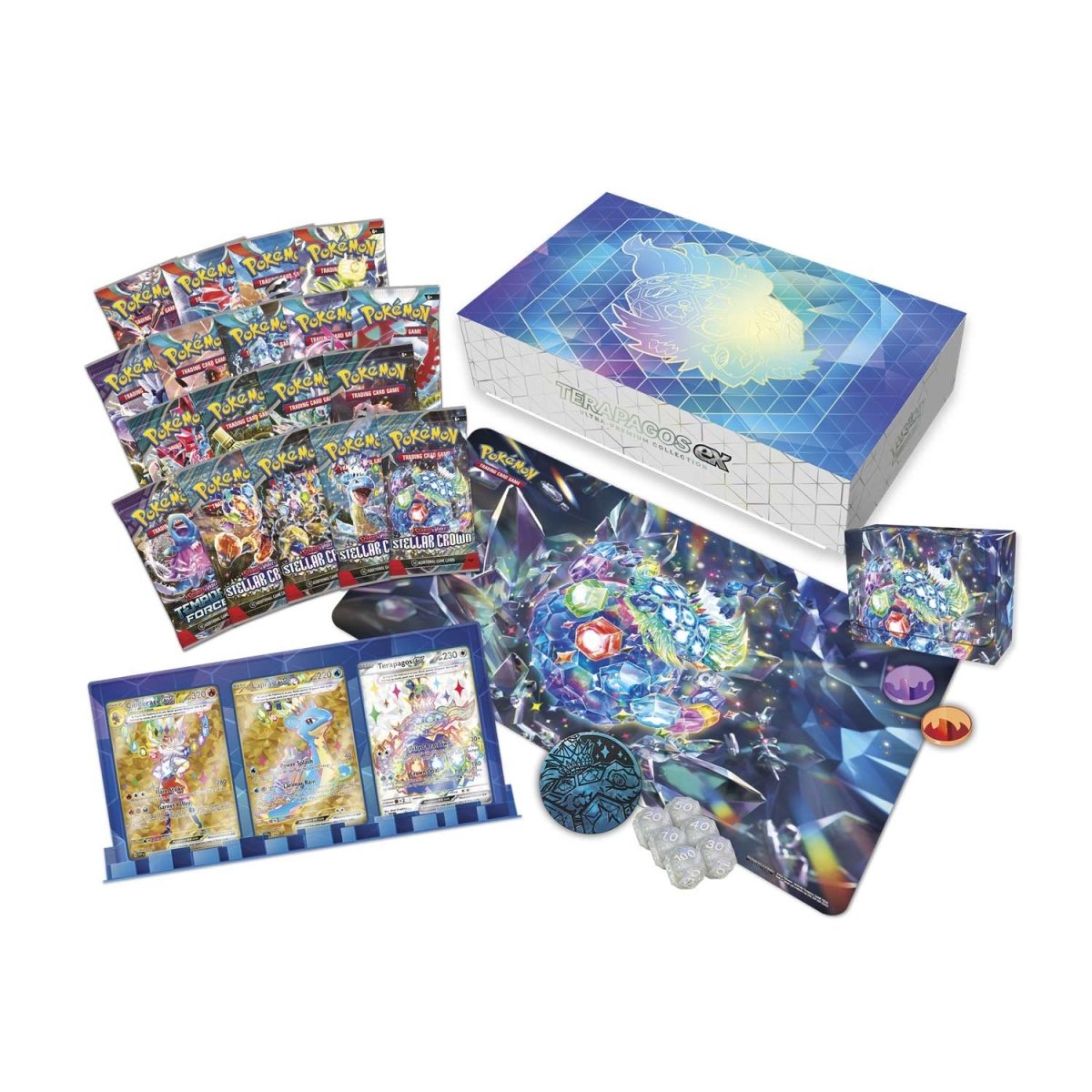 Pokemon: Terapagos ex Ultra Premium Collection | Hobby Addicts