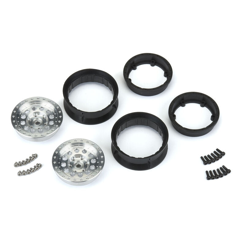 Proline: 1/10 Rock Shooter Aluminum 1.9" Wheels (2-Pieces)