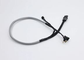 Reflex Racing RRE017 2mm Bullet to XT60 RC car charging cable in gray, designed for easy and secure battery connections.