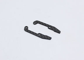 Reflex Racing RX28-065 carbon fiber RC car chassis braces installed on a racing vehicle for enhanced stability and performance.