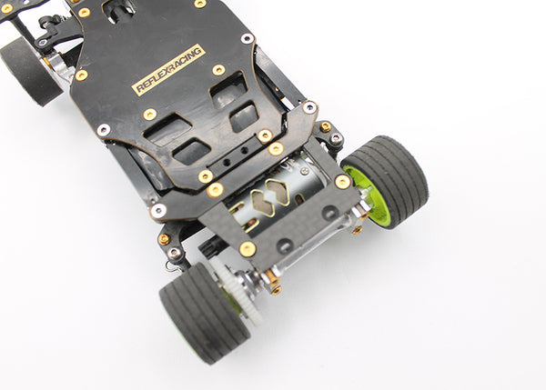 Reflex Racing - RX28A-01 - RX28 Optional Rear Brass/cf Lower Pod Plate