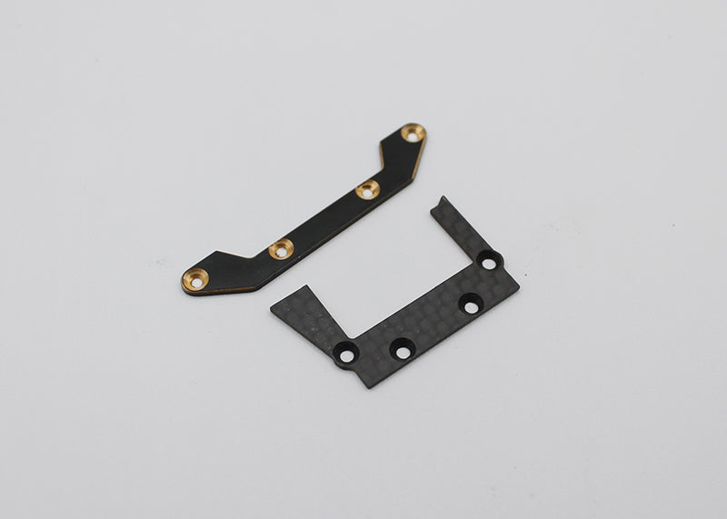 Reflex Racing: RX28 Optional Rear Brass/cf Lower Pod Plate (RX28A-01)