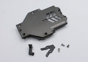 Reflex Racing RX28SE-08 24mm battery main chassis conversion kit for RC cars, including chassis components and hardware.