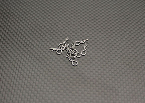 Reflex Racing RX522 Mini Body Clips for RC car body attachment, shown on a black background.