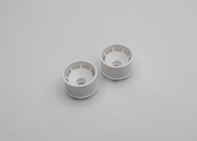 Reflex Racing RX600R0W white speed dish rear wheel with 0 offset for RC cars, showing the detailed wheel design and white finish.