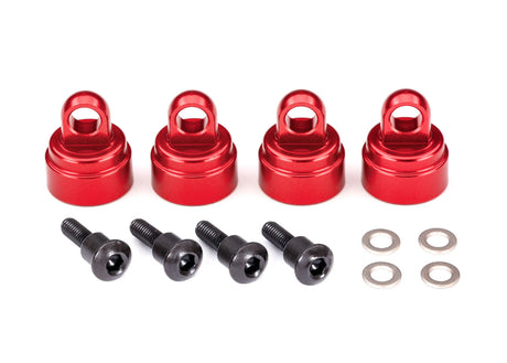 Red Aluminum Shock Caps