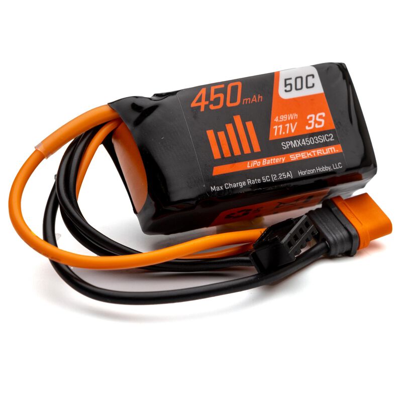 Spektrum: 450mAh 3S 11.1V 50C LiPo Battery (IC2)