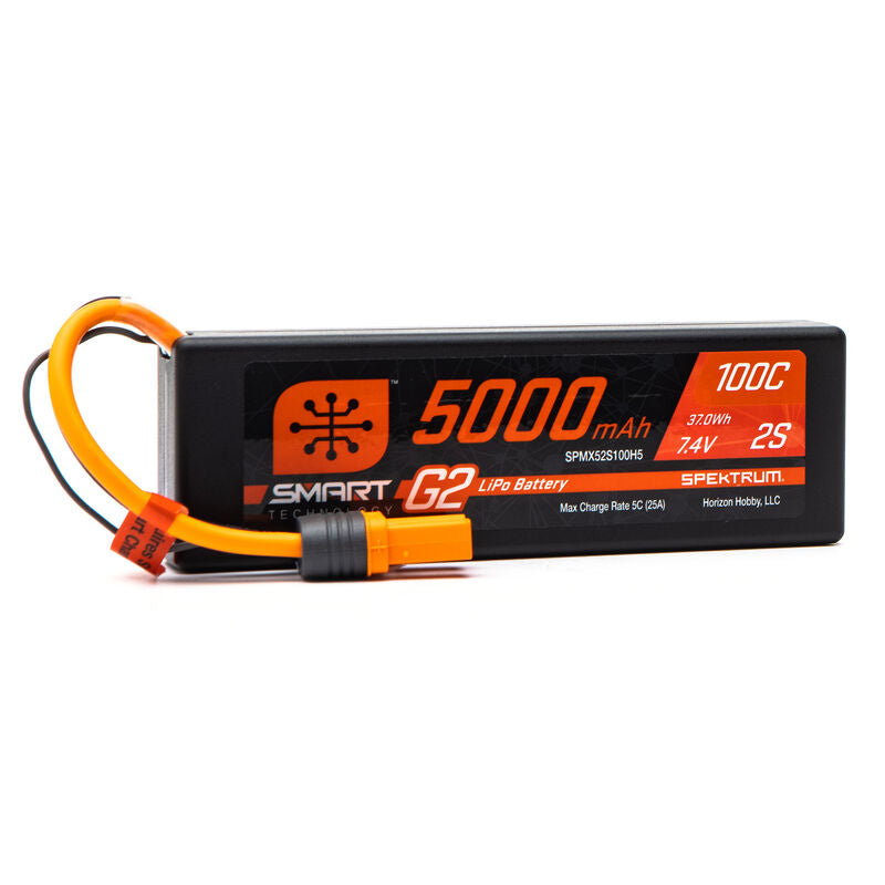 Spektrum: 5000mAh 2S 7.4V 100C LiPo (IC5)
