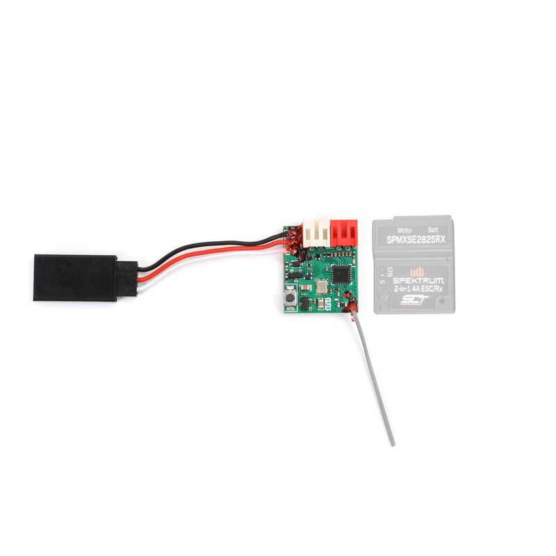 Spektrum: 10A 2-in-1 Brushed ESC/SLT Receiver: Micro-B