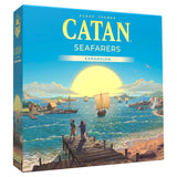 Catan Seafarers Expansion 6th Edition box art showing colorful island maps and ships for the Catan Studio board game extension