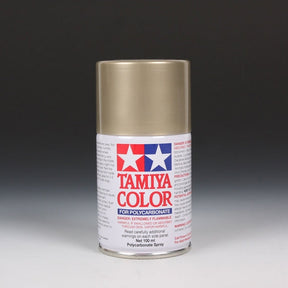 Tamiya PS‑52 Champagne Gold anodized aluminum spray paint 100ml bottle showing gold-colored spray can with product label