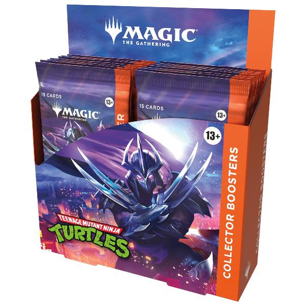 Teenage Mutant Ninja Turtles Collector Booster pack from Wizards of the Coast featuring TMNT-themed trading cards.