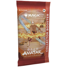 MTG Avatar The Last Airbender Collector Booster Pack by Wizards of the Coast featuring vibrant character artwork and collectible cards.
