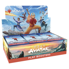 MTG Avatar The Last Airbender Play Booster by Wizards of the Coast showing colorful cards from the game set