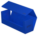Ultimate Guard Arkhive 400+ monocolor card storage box with a sleek black exterior, designed for safe and organized card storage.