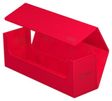 Ultimate Guard Arkhive 400+ monocolor card storage box for trading cards, with a sleek black design and secure snap lid.