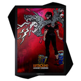 Set of 100 Riftbound: Unleashed sleeves by UVS Games, clear protective trading card sleeves, stacked in a pile.