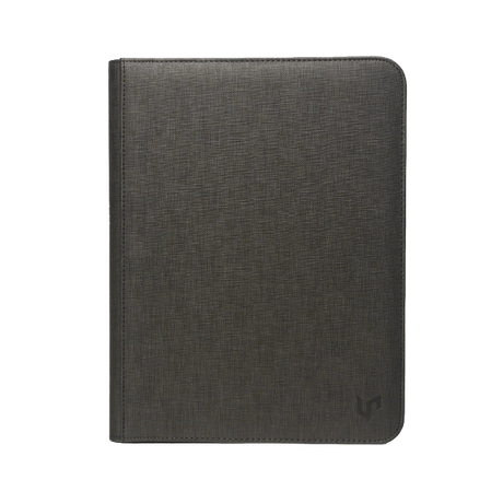 Ultra-Pro 9-pocket zippered premium PRO-binder with clear plastic pockets for organizing trading cards or collectibles.