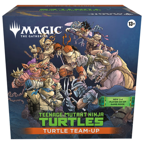 Teenage Mutant Ninja Turtles Team Up card from Magic: The Gathering by Wizards of the Coast featuring ninja turtles characters.
