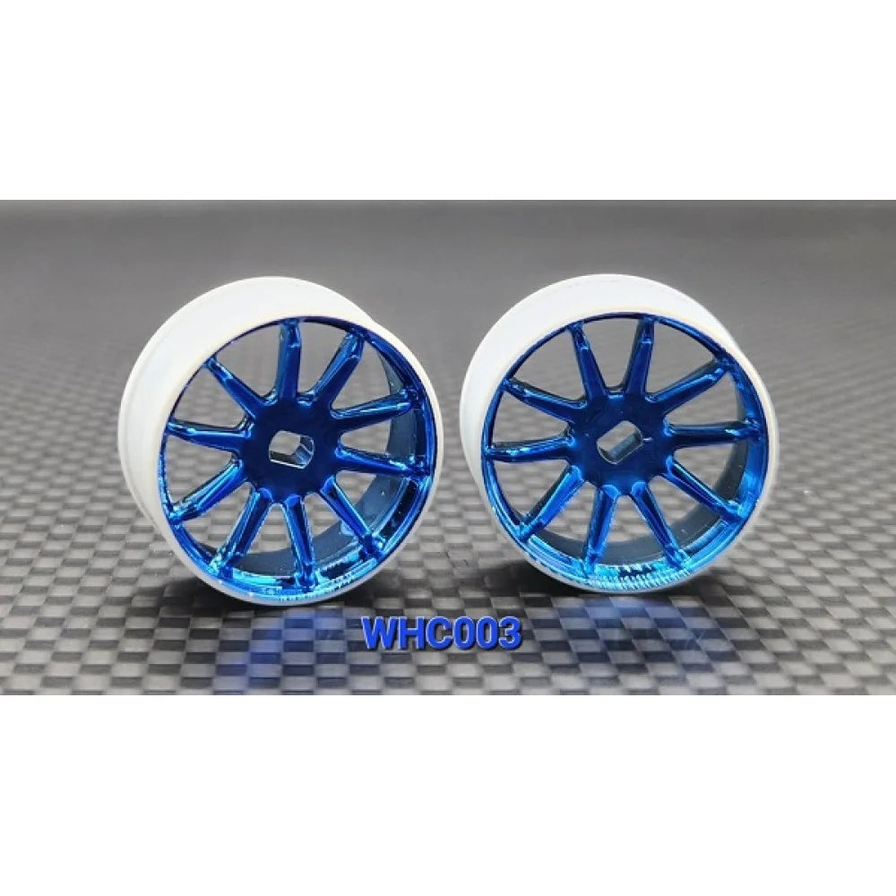 Blue Racing Rims GL Racing: R10 Blue Chrome AWD Rims | Hobby Addicts