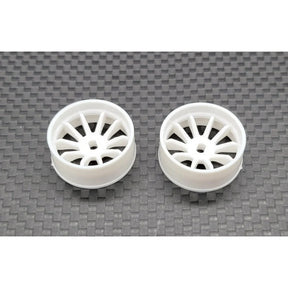 White AWD rims for RC cars by GL Racing, showcasing durable alloy wheels designed for high-performance remote control vehicles.