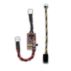 Furitek Iguana Pro 30a/50a brushed ESC with wireless app for SCX24 RC car, showing the compact electronic speed controller.