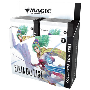 Final Fantasy Collector Booster Box by Wizards of the Coast featuring colorful artwork and packaging for Magic: The Gathering collectibles.