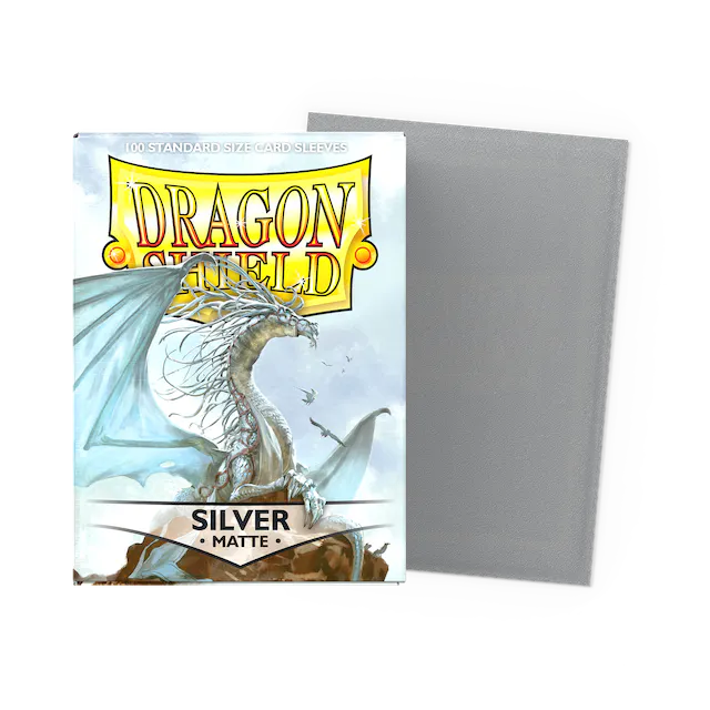 Dragon Shield: Matte Silver Standard Sleeves