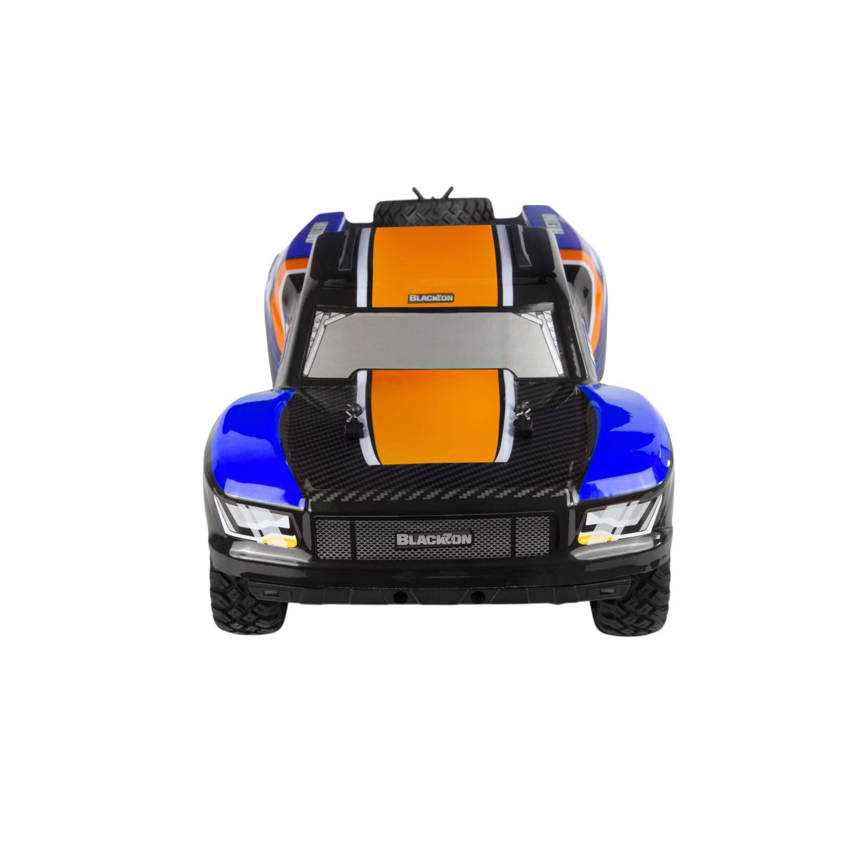 HPI Racing Blackzon Vyper SC Turbo 1/16 4WD electric RC truck with black body and detailed design, ready for off-road racing.