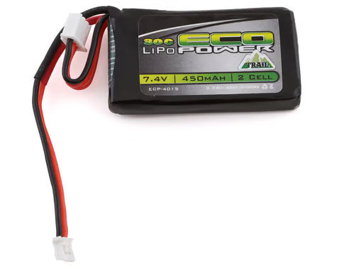 EcoPower: 450mah 2S 30C LiPo (PH2.0) for SCX24