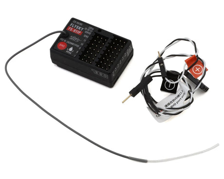 Flysky R11P ANT 11-channel receiver with compact design for remote control drone or RC vehicle, shown in the image.