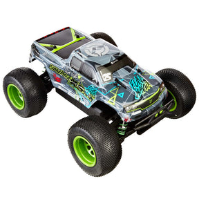 HPI Racing Savage XS Flux VGJR RTR 4WD monster truck with rugged tires and detailed body in a ready-to-run RC vehicle.