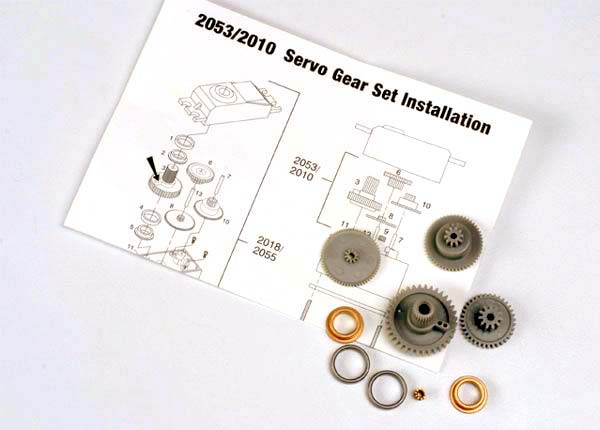 Traxxas: Gear Set for 2055, 2056 Servos