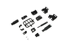 Kyosho Mini-Z MR-04 RC car chassis small parts set with screws and components for assembly and customization.